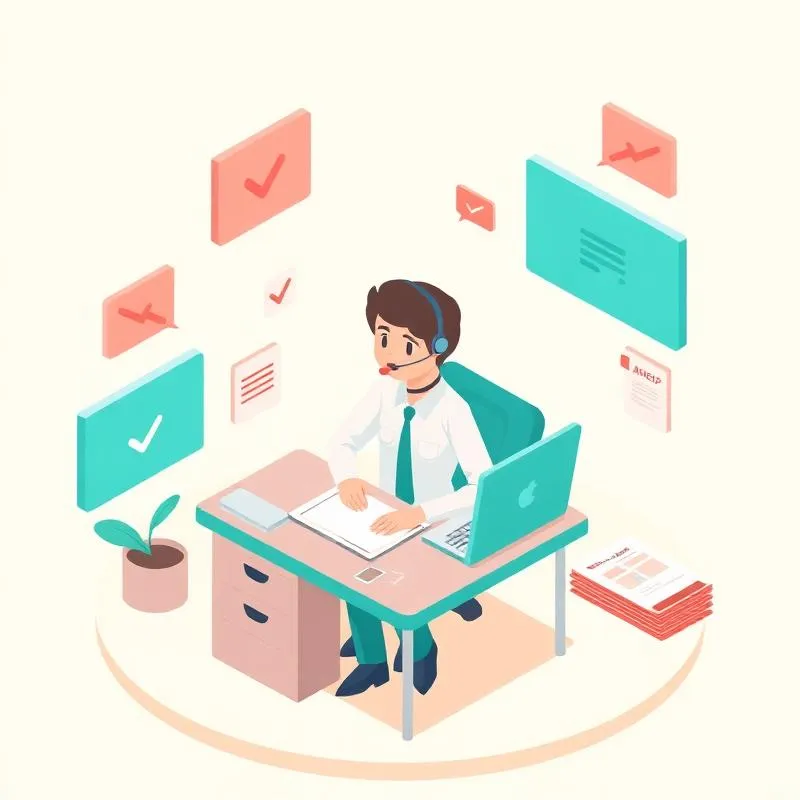 Customer support illustration