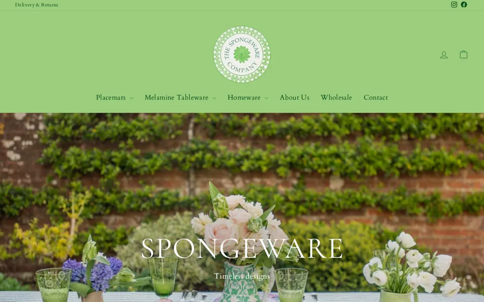 The Spongeware Company Shopify storefront featured in a We Are Chain case study